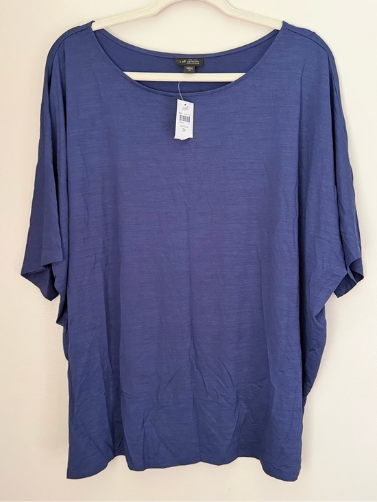 J. Jill Tops - J. Jill Women’s 2X Indigo Blue Relaxed Fit Dolman Sleeve Tee Top